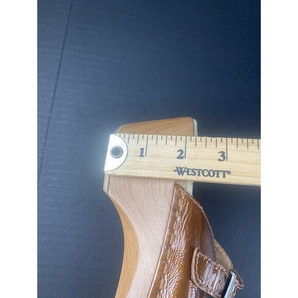 Dansko Bronze Patent Leather Criss Cross Strappy‎ Slides Sandals Clogs  Size 41 - Picture 14 of 16